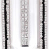 4.83CT DIAMOND & CRYSTAL & BLACK ENAMEL 18KT WHITE GOLD HEXAGON FLOATING PENDANT