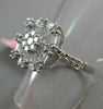 ESTATE 1.36CT ROUND & BAGUETTE DIAMOND 18KT WHITE GOLD FRIENDSHIP PROMISE RING