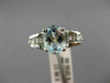 WIDE 2.35CT DIAMOND & AQUAMARINE 14KT WHITE GOLD OVAL SOLITAIRE ENGAGEMENT RING