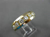 ESTATE 1.10CT DIAMOND 14K YELLOW GOLD 7 STONE CHANNEL ETOILE WEDDING RING #21027
