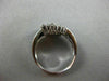 ESTATE WIDE 1.35CT ROUND & PRINCESS CUT DIAMOND 14K WHITE GOLD 3D BELT LOVE RING