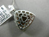 ESTATE EXTRA LARGE 11.01CT DIAMOND & AAA CITRINE 14KT WHITE GOLD 3D HALO PENDANT
