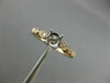 ESTATE .20CT DIAMOND 14KT WHITE & ROSE GOLD OPEN FILIGREE FLOWER ENGAGEMENT RING