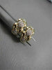 ESTATE LARGE .15CT DIAMOND 14KT YELLOW & WHITE GOLD CLIP EARRINGS 20mm X 11mm