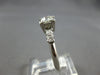 ANTIQUE .57CT OLD MINE DIAMOND PLATINIM FISHTAIL 5 STONE ENGAGEMENT RING #28024
