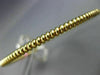 ESTATE WIDE .12CT DIAMOND 14KT 2 TONE GOLD 3D FLOWER FLEXIBLE BANGLE BRACELET