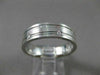 ESTATE WIDE 0.46CTW DIAMOND 14KT WHITE GOLD 2 ROW ETOLIE MENS RING UNIQUE #17315