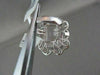 ESTATE FILIGREE 14KT WHITE 14.48CT RECTANGULAR AAA PINK AMETHYST GOLD RING
