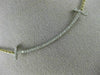ESTATE LARGE .35CT DIAMOND 18KT TWO TONE GOLD 3D CLASSIC T BAR LOVE NECKLACE