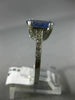 ESTATE 3.15CT DIAMOND & AAA TANZANITE 14KT WHITE GOLD 3D ENGAGEMENT RING #18362