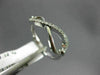ESTATE .12CT ROUND DIAMOND 14KT WHITE GOLD 3D INFINITY FRIENDSHIP OPEN LOVE RING