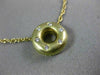 ESTATE .15CT DIAMOND 14KT YELLOW GOLD 3D ETOILE CIRCLE OF LIFE PENDANT #21994