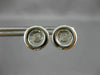 ESTATE .12CT DIAMOND 14KT WHITE GOLD 3D CLUSTER DANCING DIAMOND STUD EARRINGS