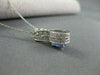 ESTATE 1.13CTW TANZANITE & DIAMOND 18KT WHITE GOLD 3D INFINITY PENDANT #15099
