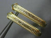 ESTATE 14KT WHITE & YELLOW GOLD CLASSIC RECTANGULAR HOOP EARRINGS #26098