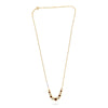 1.73CT DIAMOND & AAA RUBY 14KT YELLOW GOLD 3D 11 STONE ADJUSTABLE LOVE NECKLACE