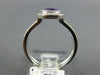 1.01CT DIAMOND & AAA AMETHYST 14KT WHITE GOLD 3D HALO MILGRAIN FRIENDSHIP RING