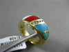 ESTATE WIDE .07CT DIAMOND & MULTI COLOR QUARTZ 14KT WHITE GOLD MULTI SHAPE RING
