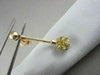 ESTATE ROUND .66CT FANCY YELLOW DIAMOND DROP 14KT YELLOW GOLD EARRINGS