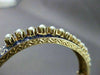 ANTIQUE WIDE 14KT Y VICTORIAN BLUE ENAMEL SOUTH SEA PEARL FILIGREE BANGLE #1746