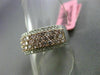 ESTATE WIDE 1.29CT DIAMOND 18KT WHITE & ROSE GOLD 3D WEDDING ANNIVERSARY RING