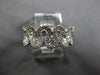ESTATE WIDE 1.13CT DIAMOND 18K WHITE GOLD ROUND INFINTY WEDDING ANNIVERSARY RING