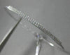 ESTATE .32CT DIAMOND 14K WHITE GOLD 3D CLASSIC PAVE TWO ROW LOVE BANGLE BRACELET