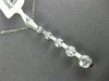 ESTATE 1.40CT DIAMOND 14KT WHITE GOLD 3D ETOILE FIVE  STONE JOURNEY LOVE PENDANT