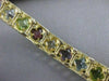 ESTATE 7.80CTW AMETHYST TOPAZ PERIDOT GARNET CITRINE 14K GOLD LINE BRACELET 2619