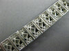 ESTATE WIDE & LONG 4.62CT DIAMOND 14KT WHITE GOLD 3D ETOILE FILIGREE BRACELET