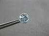 2.25CT DIAMOND & AAA BLUE TOPAZ 14KT WHITE GOLD ROUND CLASSIC HALO STUD EARRINGS