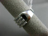 ESTATE WIDE 2.26CT DIAMOND 18KT WHITE GOLD 3D MULTI ROW WEDDING ANNIVERSARY RING