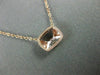 ESTATE .88CT DIAMOND & AAA MORGANITE 14KT ROSE GOLD CLASSIC BY THE YARD NECKLACE