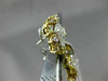 ESTATE LARGE 14.62CT WHITE & MULTI FANCY DIAMONDS 18KT 2 TONE GOLD DROP EARRINGS