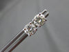 ESTATE 1.0CT DIAMOND 14KT WHITE GOLD 3D SOLITAIRE CLASSIC STUD EARRINGS #16585