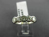 ESTATE 1CT DIAMOND 18KT WHITE GOLD 5 STONE BEZEL WEDDING ANNIVERSARY RING #4453