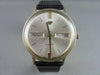 ANTIQUE 18KT GOLD ROUND FACE Jules Jurgensen AUTOMATIC DATE MEN'S WATCH #21640