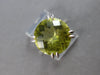 LARGE 8.0CT AAA LEMON QUARTZ 14KT WHITE GOLD 3D ROUND SOLITAIRE FUN RING #27891
