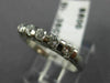 ESTATE .35CT DIAMOND 14K WHITE GOLD 5 STONE WEDDING ANNIVERSARY RING #14603