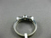 ESTATE .85CT DIAMOND & SAPPHIRE 14KT WHITE GOLD 3D SEMI BEZEL ANNIVERSARY RING