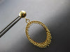 ESTATE 14KT YELLOW GOLD 3D OVAL CHANDELIER FUN HANGING EARRINGS