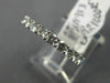 ESTATE .85CT DIAMOND 18K WHITE GOLD SEMI ETERNITY ROUND WEDDING ANNIVERSARY RING