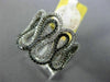 WIDE 1.0CT WHITE & BLACK DIAMOND 14KT WHITE GOLD INFINITY LOVE ANNIVERSARY RING