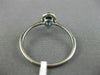 ESTATE .66CT DIAMOND & AAA SAPPHIRE 14K WHITE GOLD PEAR SHAPE 3D ENGAGEMENT RING
