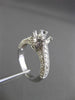 ESTATE .70CT DIAMOND 14K WHITE GOLD 3D FILIGREE SEMI MOUNT ENGAGEMENT RING 19360