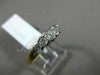 ESTATE .75CT DIAMOND 14KT WHITE & YELLOW GOLD 5 STONE GRADUATING SEMI BEZEL RING
