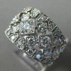 LARGE 2.0CT DIAMOND 18KT WHITE GOLD MULTI ROW SQUARE TRIANGULAR ANNIVERSARY RING
