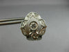 ANTIQUE .24CT DIAMOND 18KT WHITE GOLD CLASSIC FILIGREE CLIP ON EARRINGS #20450