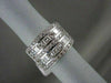 ESTATE WIDE F COLOR, VVS 4.0CT DIMAOND 18K GOLD RING