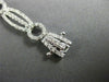 ESTATE WIDE .96CT DIAMOND 14KT WHITE GOLD CLASSIC CIRCLE OF LIFE TENNIS BRACELET